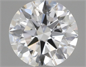 Lab Grown Diamond 1.08 Carats, Round with Ideal Cut, D Color, VVS2 Clarity and Certified by IGI