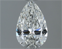 Natural Diamond 0.50 Carats, Pear with  Cut, G Color, SI1 Clarity and Certified by GIA
