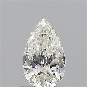 Picture of Natural Diamond 0.56 Carats, Pear with  Cut, I Color, VVS1 Clarity and Certified by GIA