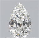 Diamante Natural 0.51 quilates, De pera , Color F, claridad VVS1 y certificado GIA
