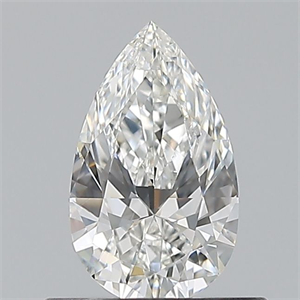 Foto Diamante Natural 0.51 quilates, De pera , Color F, claridad VVS1 y certificado GIA de