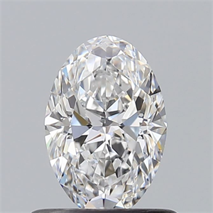 Foto Diamante Natural 0.60 quilates, Ovalado , Color D, claridad VVS2 y certificado GIA de