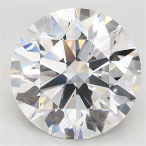 Picture of Lab Grown Diamond 4.44 Carats, Round with Ideal Cut, D Color, IF Clarity and Certified by IGI