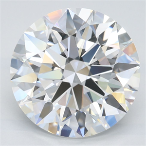Picture of Lab Grown Diamond 4.02 Carats, Round with Excellent Cut, D Color, IF Clarity and Certified by GIA