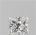 Diamante Natural 0.52 quilates, Princesa , Color E, claridad VVS1 y certificado GIA