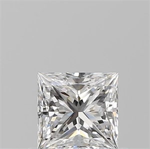 Picture of Natural Diamond 0.52 Carats, Princess with  Cut, E Color, VVS1 Clarity and Certified by GIA