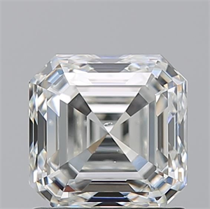Picture of Natural Diamond 1.51 Carats, Asscher with  Cut, J Color, SI1 Clarity and Certified by GIA