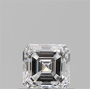 Picture of Natural Diamond 0.52 Carats, Asscher with  Cut, D Color, VVS2 Clarity and Certified by GIA