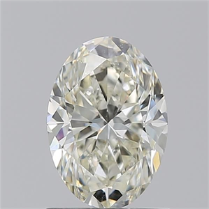 Picture of Natural Diamond 1.20 Carats, Oval with  Cut, L Color, SI1 Clarity and Certified by GIA