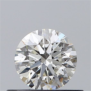 Picture of Natural Diamond 0.40 Carats, Round with Excellent Cut, I Color, VS2 Clarity and Certified by GIA