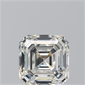 Diamante Natural 0.90 quilates, Asscher , Color I, claridad VS1 y certificado GIA