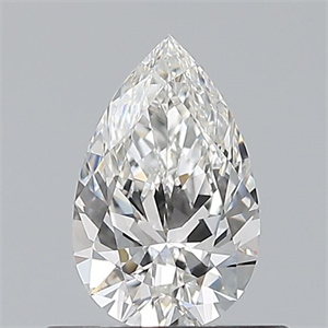 Foto Diamante Natural 0.50 quilates, De pera , Color F, claridad VVS2 y certificado GIA de