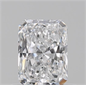 Natural Diamond 0.53 Carats, Radiant with  Cut, D Color, VS2 Clarity and Certified by GIA