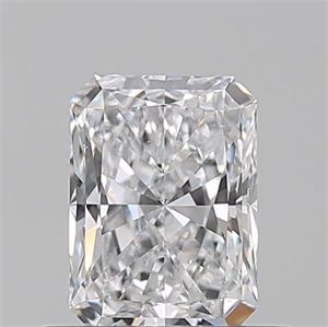 Picture of Natural Diamond 0.53 Carats, Radiant with  Cut, D Color, VS2 Clarity and Certified by GIA