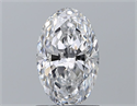 Natural Diamond 1.00 Carats, Oval with  Cut, D Color, VS1 Clarity and Certified by GIA