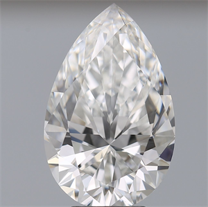 Picture of Natural Diamond 5.01 Carats, Pear with  Cut, F Color, VVS2 Clarity and Certified by GIA