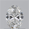 Natural Diamond 0.52 Carats, Oval with  Cut, F Color, VS2 Clarity and Certified by GIA