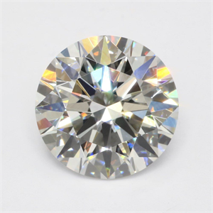 Picture of Lab Grown Diamond 3.02 Carats, Round with Ideal Cut, F Color, VVS2 Clarity and Certified by IGI