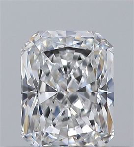 Picture of Natural Diamond 0.34 Carats, Radiant with  Cut, E Color, VVS1 Clarity and Certified by GIA
