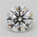 Lab Grown Diamond 1.06 Carats, Round with Ideal Cut, D Color, VS1 Clarity and Certified by IGI