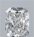 Natural Diamond 0.61 Carats, Radiant with  Cut, G Color, VVS1 Clarity and Certified by GIA