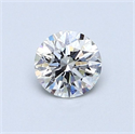 Natural Diamond 0.55 Carats, Round with Excellent Cut, G Color, SI1 Clarity and Certified by GIA