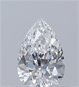 Natural Diamond 0.31 Carats, Pear with  Cut, E Color, VVS2 Clarity and Certified by GIA