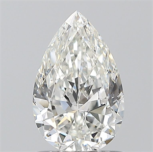 Picture of Natural Diamond 0.92 Carats, Pear with  Cut, H Color, SI1 Clarity and Certified by GIA