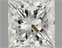 Natural Diamond 0.44 Carats, Princess with  Cut, I Color, VVS1 Clarity and Certified by GIA