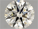 Natural Diamond 1.33 Carats, Round with Excellent Cut, L Color, VVS1 Clarity and Certified by GIA