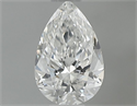 Natural Diamond 0.40 Carats, Pear with  Cut, F Color, VS2 Clarity and Certified by GIA