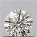 Natural Diamond 0.40 Carats, Round with Excellent Cut, K Color, VVS2 Clarity and Certified by IGI