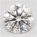 Natural Diamond 0.53 Carats, Round with Excellent Cut, H Color, VVS1 Clarity and Certified by GIA