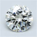 Natural Diamond 1.50 Carats, Round with Excellent Cut, K Color, SI2 Clarity and Certified by GIA