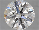 Lab Grown Diamond 4.58 Carats, Round with Ideal Cut, F Color, VVS1 Clarity and Certified by IGI