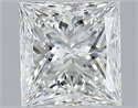 Natural Diamond 1.20 Carats, Princess with  Cut, F Color, VS2 Clarity and Certified by GIA