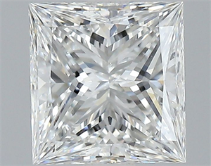 Picture of Natural Diamond 1.20 Carats, Princess with  Cut, F Color, VS2 Clarity and Certified by GIA
