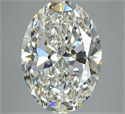 Natural Diamond 5.13 Carats, Oval with  Cut, G Color, VVS2 Clarity and Certified by GIA