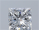 Diamante Natural 0.50 quilates, Princesa , Color E, claridad VS1 y certificado GIA