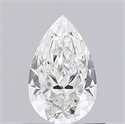 Natural Diamond 0.50 Carats, Pear with  Cut, G Color, SI2 Clarity and Certified by GIA