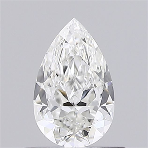 Picture of Natural Diamond 0.50 Carats, Pear with  Cut, G Color, SI2 Clarity and Certified by GIA