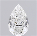 Diamante Natural 0.50 quilates, De pera , Color G, claridad SI2 y certificado GIA