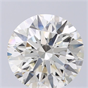 Natural Diamond 4.31 Carats, Round with Excellent Cut, K Color, SI1 Clarity and Certified by GIA