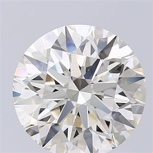 Picture of Natural Diamond 4.31 Carats, Round with Excellent Cut, K Color, SI1 Clarity and Certified by GIA