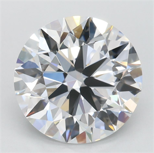Picture of Lab Grown Diamond 3.02 Carats, Round with Ideal Cut, D Color, VVS1 Clarity and Certified by IGI