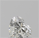 Natural Diamond 0.59 Carats, Heart with  Cut, J Color, VS2 Clarity and Certified by GIA