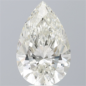 Picture of Natural Diamond 5.02 Carats, Pear with  Cut, H Color, VS2 Clarity and Certified by IGI