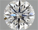 Natural Diamond 0.43 Carats, Round with Excellent Cut, F Color, VS1 Clarity and Certified by GIA