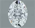 Natural Diamond 0.92 Carats, Oval with  Cut, D Color, VS2 Clarity and Certified by GIA