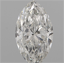 Natural Diamond 0.10 Carats, Marquise with  Cut, D Color, VS2 Clarity and Certified by IGI